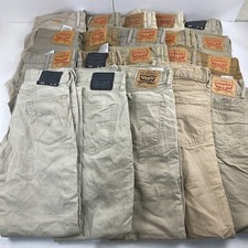Lote por atacado de 20 jeans Levi's bege/caqui - masculinos (tamanhos na descrição) comprar usado  Enviando para Brazil