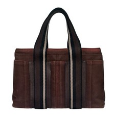 Bolsa tote HERMES Troca PM em couro lona marrom unissex comprar usado  Enviando para Brazil