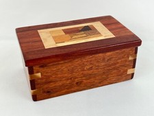 Lidded wooden box for sale  Triangle