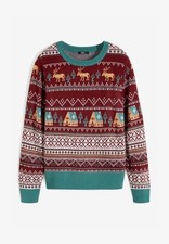 Strickpullover ahornrot cremeb gebraucht kaufen  Deutschland