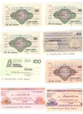 Lotto mini assegni usato  Trieste