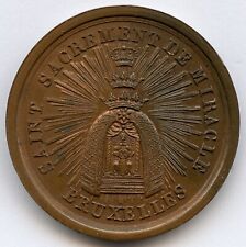 Medalha Bélgica St. Sacrament Miracle Jubilee 1820 Ste Hosties 32mm 17gr!!!, usado comprar usado  Enviando para Brazil