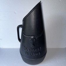 Balde de carvão vintage molde de sopro império lareira acampamento churrasqueira recipiente de armazenamento, usado comprar usado  Enviando para Brazil