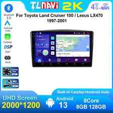 Rádio de carro multimídia autorádio para Toyota Land Cruiser para Lexus LX470 LC100 BT comprar usado  Enviando para Brazil