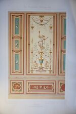 GRANDE LITHO XIX COULEUR STYLE GREC NEOCLASSIQUE  DECORATION Hyppolite GRUZ 1880, używany na sprzedaż  Wysyłka do Poland