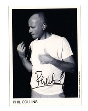 Foto promocional autografada assinada por Phil Collins GENESIS 7x5 P/B comprar usado  Enviando para Brazil