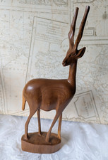 Hand carved gazelle for sale  CAERPHILLY