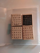 Stampin alphabet stempel gebraucht kaufen  Hamburg
