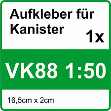 Aufkleber vk88 kanister gebraucht kaufen  Mauern