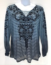 Blusa feminina Seven7 marca manga longa plus size 22/24 (3X) listras transparentes Y2K comprar usado Blusa feminina Seven7 marca manga longa plus size 22/24 (3X) listras transparentes Y2K comprar usado  Enviando para Brazil