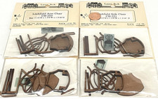 KITS DE CADEIRA MINIATURA DE NOGUEIRA PARA CASA DE BONECAS LASER TECH FOUR - 2 LADOS/2 BRAÇOS comprar usado  Enviando para Brazil