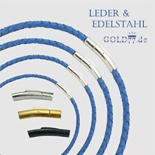 Lederkette blau geflochten gebraucht kaufen  Prien a.Chiemsee