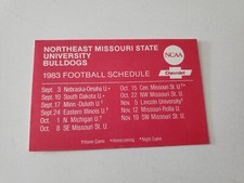 Cartão de bolso JS15 Northeast Missouri State Univ 1983 futebol Chevrolet, usado comprar usado  Enviando para Brazil