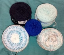 Bundle blue yarn for sale  CANNOCK