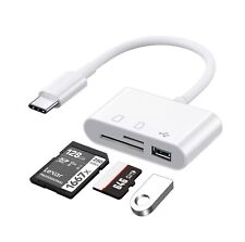 Usado, Adaptador USB OTG a Puerto Tipo C, Lector de Tarjetas TF, CF, SD, Flash. comprar usado  Enviando para Brazil