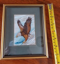 Bald Eagle Cash's Collection Woven Picture J.&J Cash Ltd Coventry England. for sale  LLANDUDNO