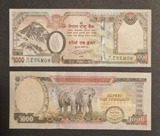 Nepal 1000 rupees usato  Spedire a Italy