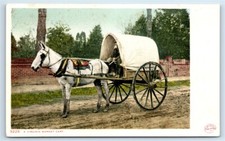 Cartão postal A Virginia Market carrinho puxado por cavalos udb G170 comprar usado  Enviando para Brazil