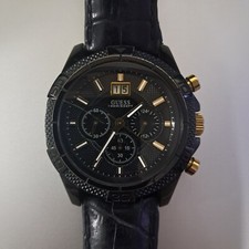 Relógio masculino Guess W0176G1 Phantom - Pulseira de couro - Caixa de aço inoxidável 45mm comprar usado  Enviando para Brazil