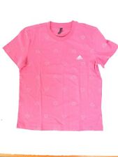Używany, adidas Damska koszulka z monogramem slim graficzna, puls purpurowa, rozmiar L na sprzedaż  PL