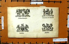 Old antique print for sale  UK
