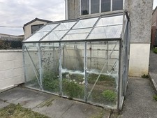 Glass greenhouse 8ft for sale  TREDEGAR