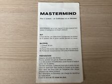 Regle jeu mastermind d'occasion  La Crau