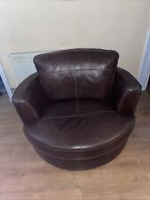 leather cuddle chair for sale  NEWARK