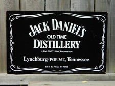 Placa dupla face Jack Daniel's Distillery/Whiskey comprar usado  Enviando para Brazil