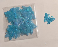 Schmetterlinge stoff hellblau gebraucht kaufen  Pirmasens