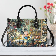 Bolsa de mão Mickey Mouse, bolsa de couro Disney, bolsa tote de personagem de desenho animado presente comprar usado Bolsa de mão Mickey Mouse, bolsa de couro Disney, bolsa tote de personagem de desenho animado presente comprar usado  Enviando para Brazil