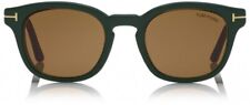 Óculos de plástico redondo Tom Ford TF5532-B 52J tartaruga 49-21-140 com clip-ons SD*, usado comprar usado  Enviando para Brazil