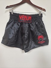 Shorts Venum Classic Muay Thai - Preto/vermelho cetim MMA boxe GG comprar usado  Enviando para Brazil