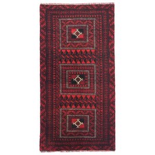 Tapete oriental design geométrico tribal vermelho feito à mão decoração de entrada tapete 3X6 pés comprar usado  Enviando para Brazil