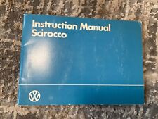 Volkswagen. scirocco instructi d'occasion  Expédié en Belgium