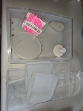 Usado, Lote sortido de molde de silicone resina moldura de coração com suporte, porta-copos, margarida comprar usado  Enviando para Brazil