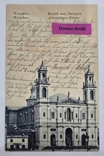 Używany, AK Warszawa Warszawa Polska Kościół Alergitów Pocztówka polowa 1916 na sprzedaż  Wysyłka do Poland
