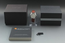 [Excelente+5 com Caixa] Hamilton Cáqui Campo H704450 38mm Mostrador Prata AT Relógio Masculino JAPÃO comprar usado  Enviando para Brazil