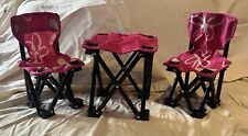 Sillas y mesa plegables rosa Emily Rose segunda mano  Embacar hacia Mexico
