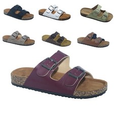 Novas sandálias femininas moldadas palmilha fivela dupla deslizante chinelo comprar usado  Enviando para Brazil
