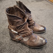 Botas de motociclista femininas AS 98 tamanho 38 AU 7,5 couro marrom  comprar usado  Enviando para Brazil