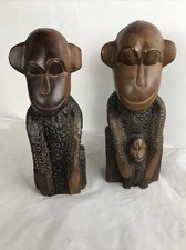 Statue paire singes d'occasion  Servian