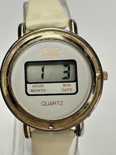 Relógio feminino raro funcional vintage LYNX LCD ouro branco K1 comprar usado  Enviando para Brazil