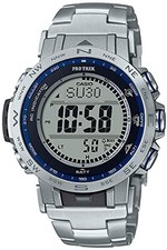 Usado, Relógio masculino rádio solar prata azul CASIO PROTREK PRW-31YT-7JF não usado na caixa comprar usado  Enviando para Brazil