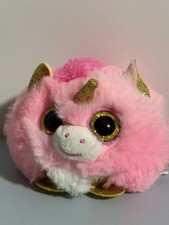 NOVO COM ETIQUETAS TY Puffies Fantasia - Bola de pelúcia unicórnio rosa, bicho de pelúcia 8 de maio 2 polegadas comprar usado  Enviando para Brazil
