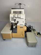 Máquina de costura JUKI MO-104 overlock Serger com pedal vintage funciona! comprar usado  Enviando para Brazil