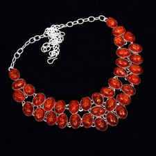 Colar grande feito à mão de pedra preciosa âmbar 75 gms LBN-5776 comprar usado  Enviando para Brazil