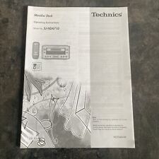 Technics operating instruction for sale  PONTEFRACT