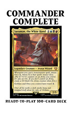 Saruman, the White Hand LotR AMASS ORCS Spells Magic MTG Custom Commander Deck comprar usado  Enviando para Brazil