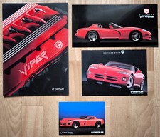CHRYSLER Viper RT/10 -90er Jahre- Prospekt Brochure - SET mit 4 Prospekten comprar usado  Enviando para Brazil